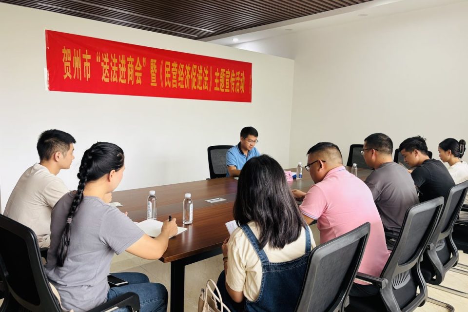 广西桂东律师事务所开展送法进商会暨《民营经济促进法》主题宣讲活动